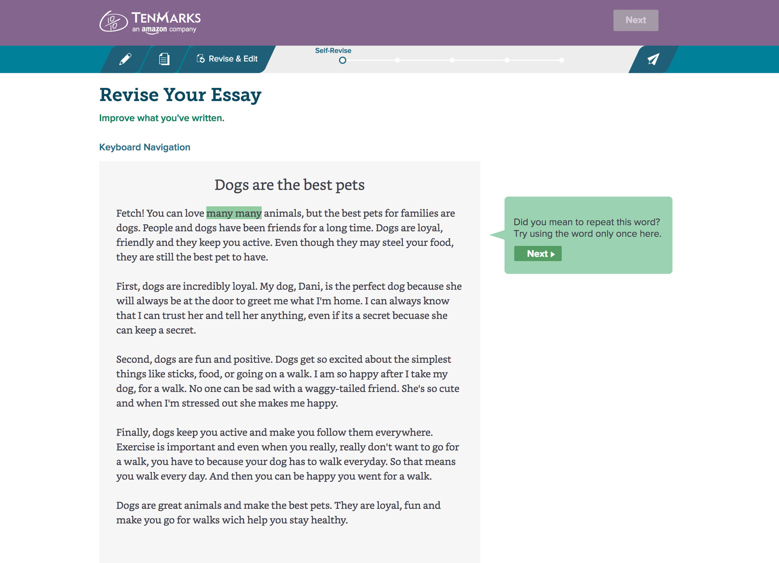 Amazon launches tool to help students improve their writing