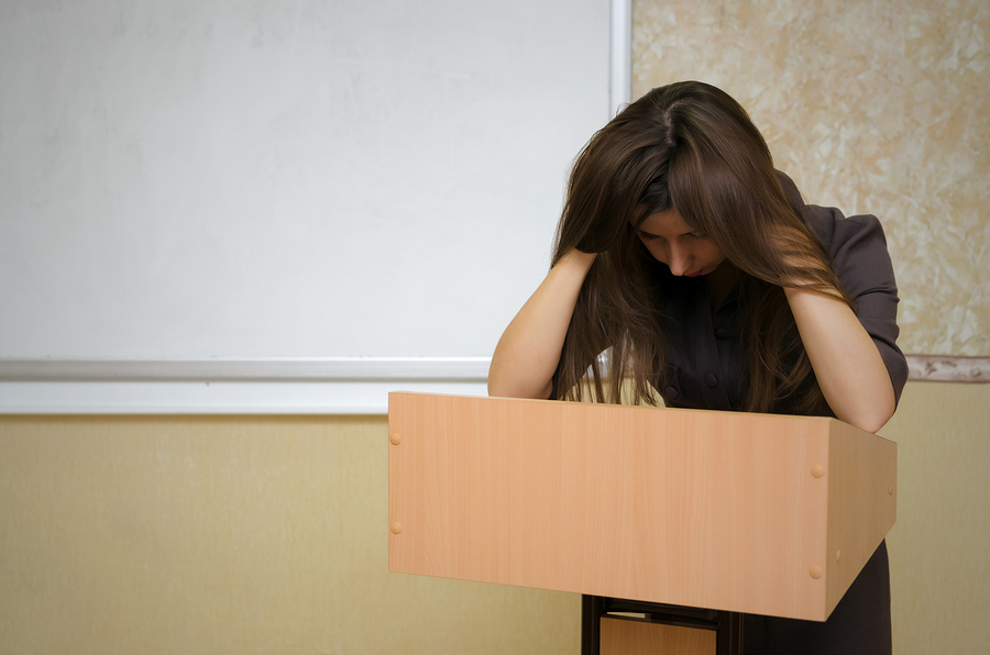 Student anxiety and class presentations, necessary torture?