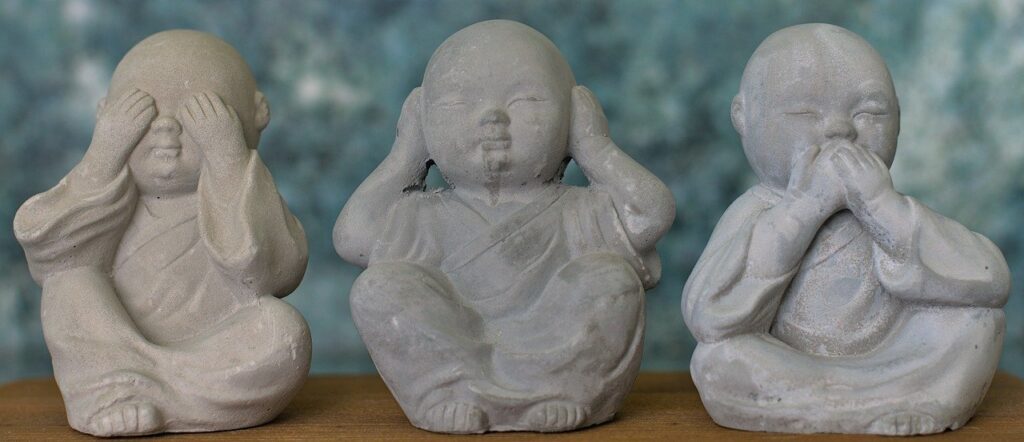 three wise buddhas