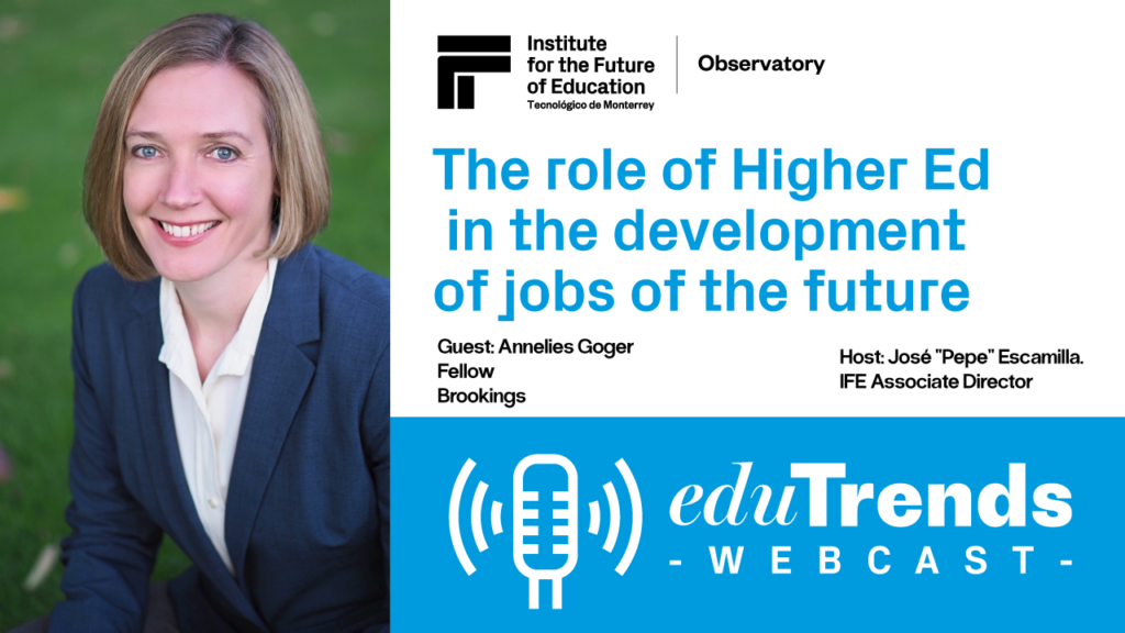 Annelies Goger edutrends webcast guest