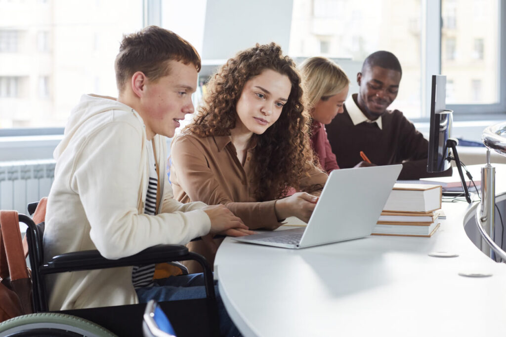 students learning through computer